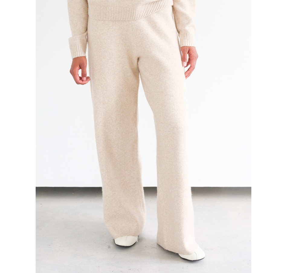Image 103023_OAM.jpg, Product 103-023 / Price $136.00, Brunette The Label Knitted Wide Leg Pant from Brunette The Label on TSC.ca's Fashion department
