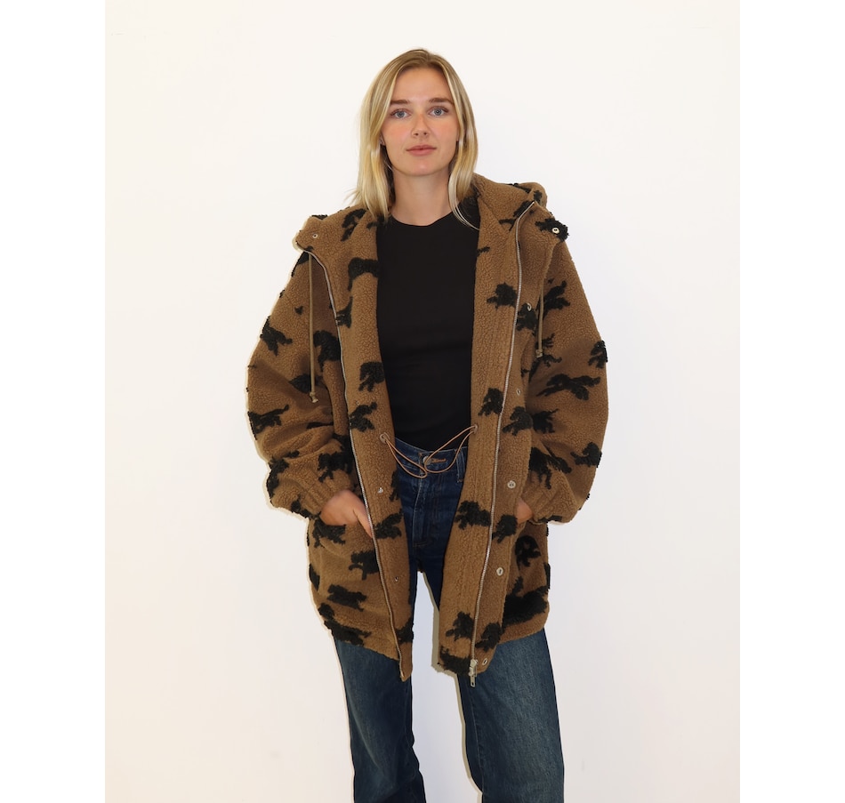 Image 103025_KHA.jpg, Product 103-025 / Price $219.00, Brunette The Label Sherpa Jacket from Brunette The Label on TSC.ca's Fashion department