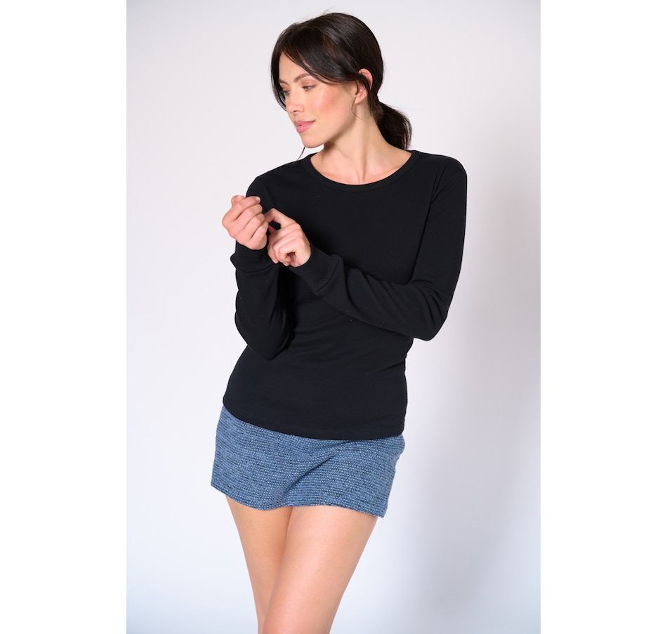 Image 103029_BLK.jpg, Product 103-029 / Price $49.88, Preloved Jane Crew Neck Top from Preloved on TSC.ca's Fashion department