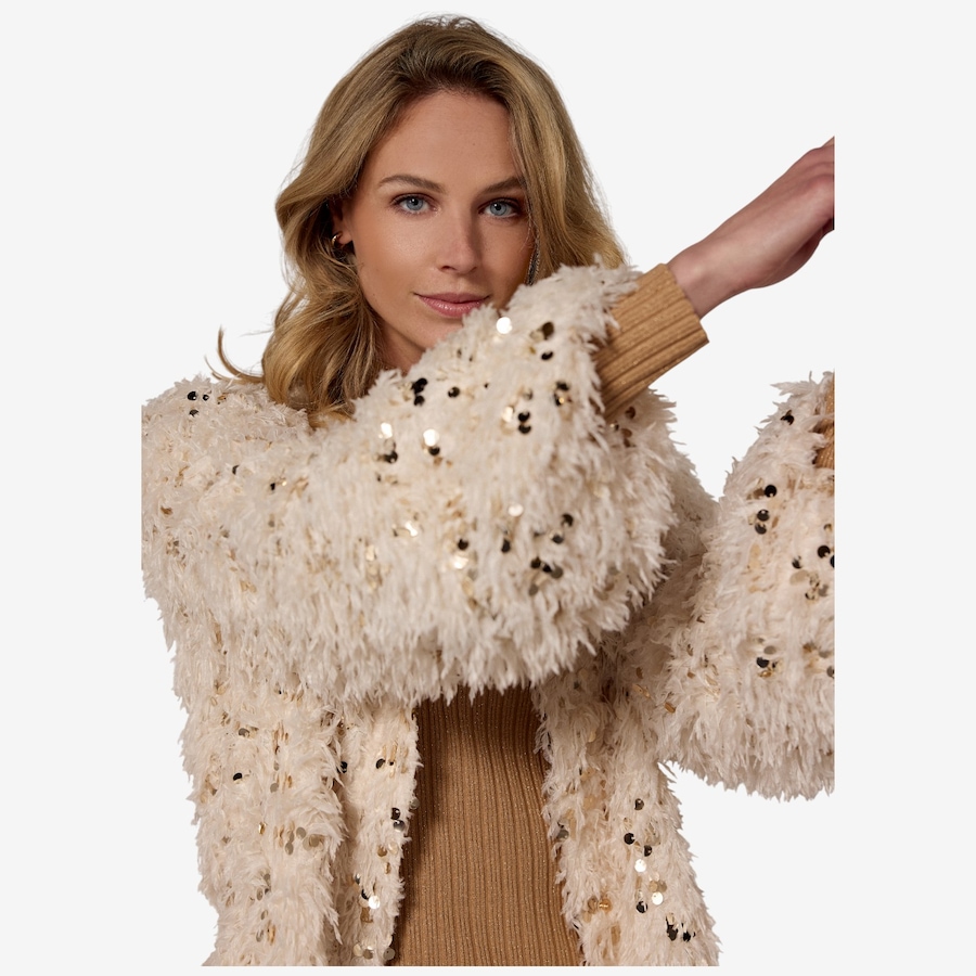 Image 103066_ALTMORE1.jpg, Product 103-066 / Price $119.88, Tramontana Feathered Sequin Jacket from Tramontana on TSC.ca's Fashion department