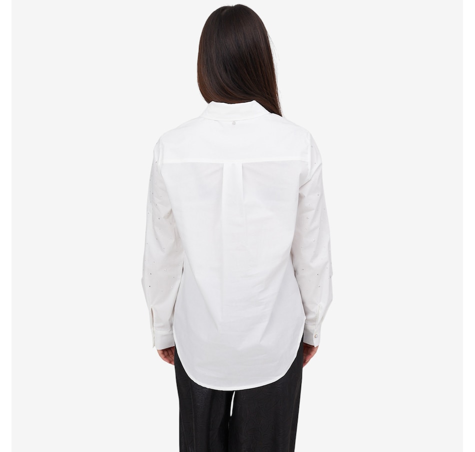 Image 103075_ALTMORE3.jpg, Product 103-075 / Price $89.88, Tramontana Poplin Rhinestone Blouse from Tramontana on TSC.ca's Fashion department