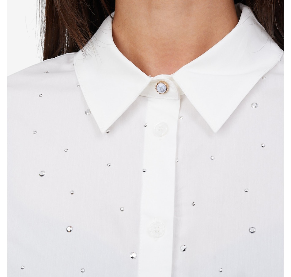 Image 103075_ALTMORE5.jpg, Product 103-075 / Price $89.88, Tramontana Poplin Rhinestone Blouse from Tramontana on TSC.ca's Fashion department