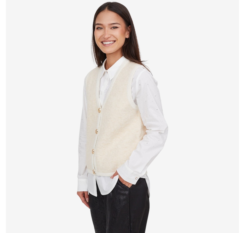 Image 103076_ALTMORE1.jpg, Product 103-076 / Price $89.00, Tramontana Sleeveless Boucle Cardigan from Tramontana on TSC.ca's Fashion department