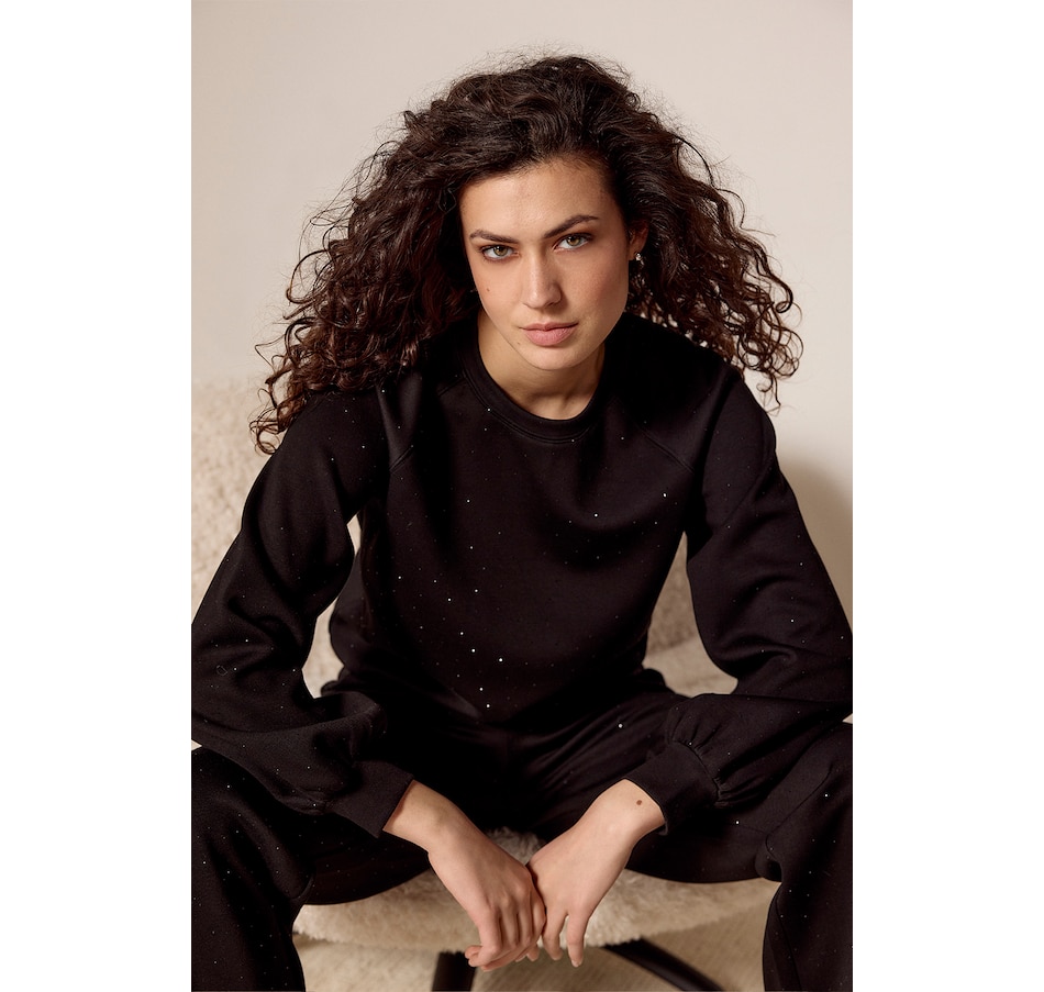 Image 103079_BLK.jpg, Product 103-079 / Price $89.00, Tramontana Technical Sweat Rhinestone Jumper from Tramontana on TSC.ca's Fashion department