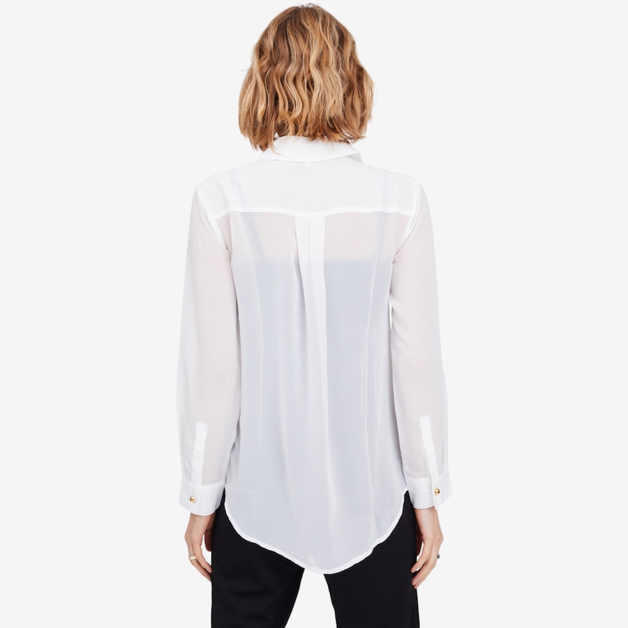 Image 103092_ALTMORE2.jpg, Product 103-092 / Price $19.33, Isaac Mizrahi Chiffon Embellished Button Down Shirt from Isaac Mizrahi New York on TSC.ca's Fashion department