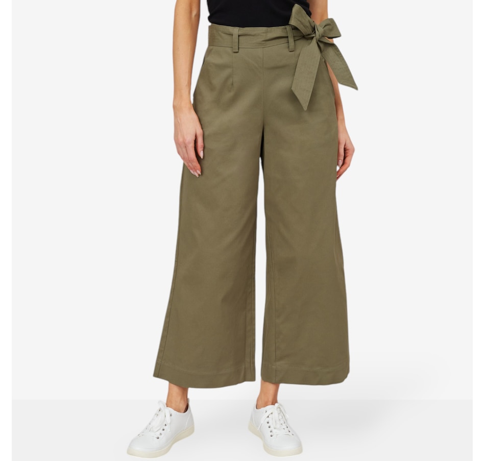 Image 103169_ALO.jpg, Product 103-169 / Price $79.88, Parker & Rowe Tie Belt Wide Leg Pant from Parker & Rowe on TSC.ca's Fashion department