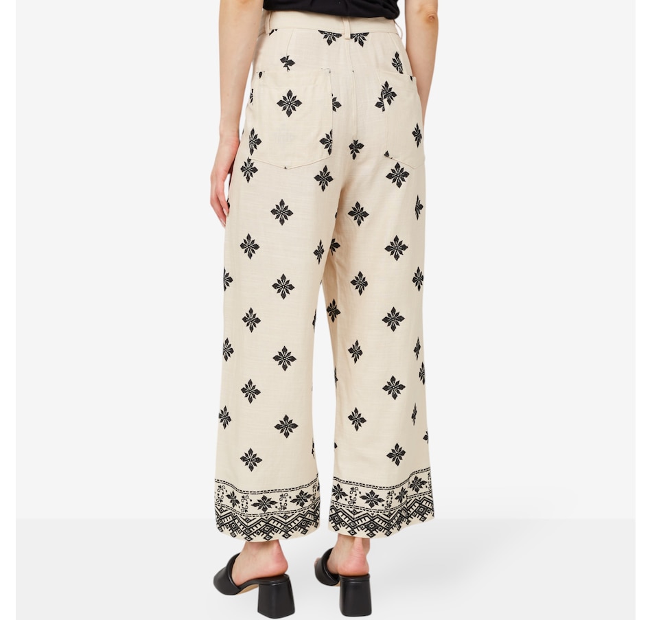 Image 103179_ALTMORE2.jpg, Product 103-179 / Price $79.88, Parker & Rowe Embroidered Wide Leg Pant from Parker & Rowe on TSC.ca's Fashion department