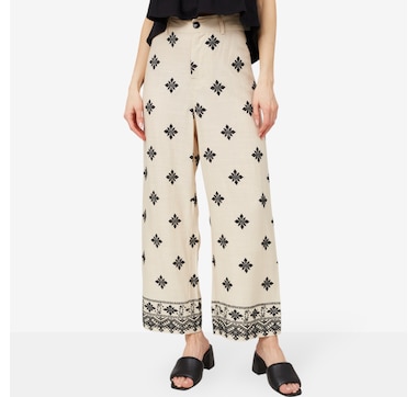 Product 103-179 / Price $109.00 , Parker & Rowe Embroidered Wide Leg Pant