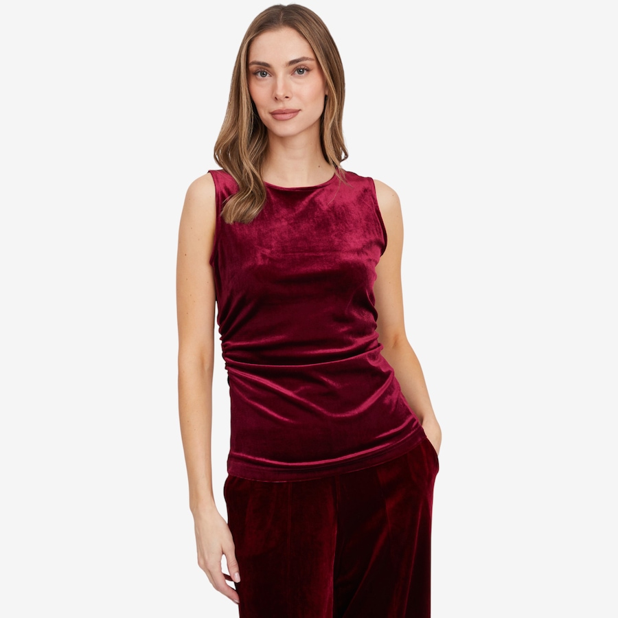 Image 103197_WIN.jpg, Product 103-197 / Price $9.33, Isaac Mizrahi Velvet Crew Neck Tank from Isaac Mizrahi New York on TSC.ca's Fashion department