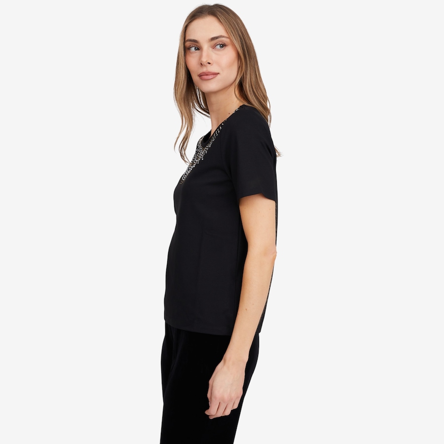 Image 103199_ALTMORE3.jpg, Product 103-199 / Price $29.33, Isaac Mizrahi Embellished T-Shirt from Isaac Mizrahi New York on TSC.ca's Fashion department