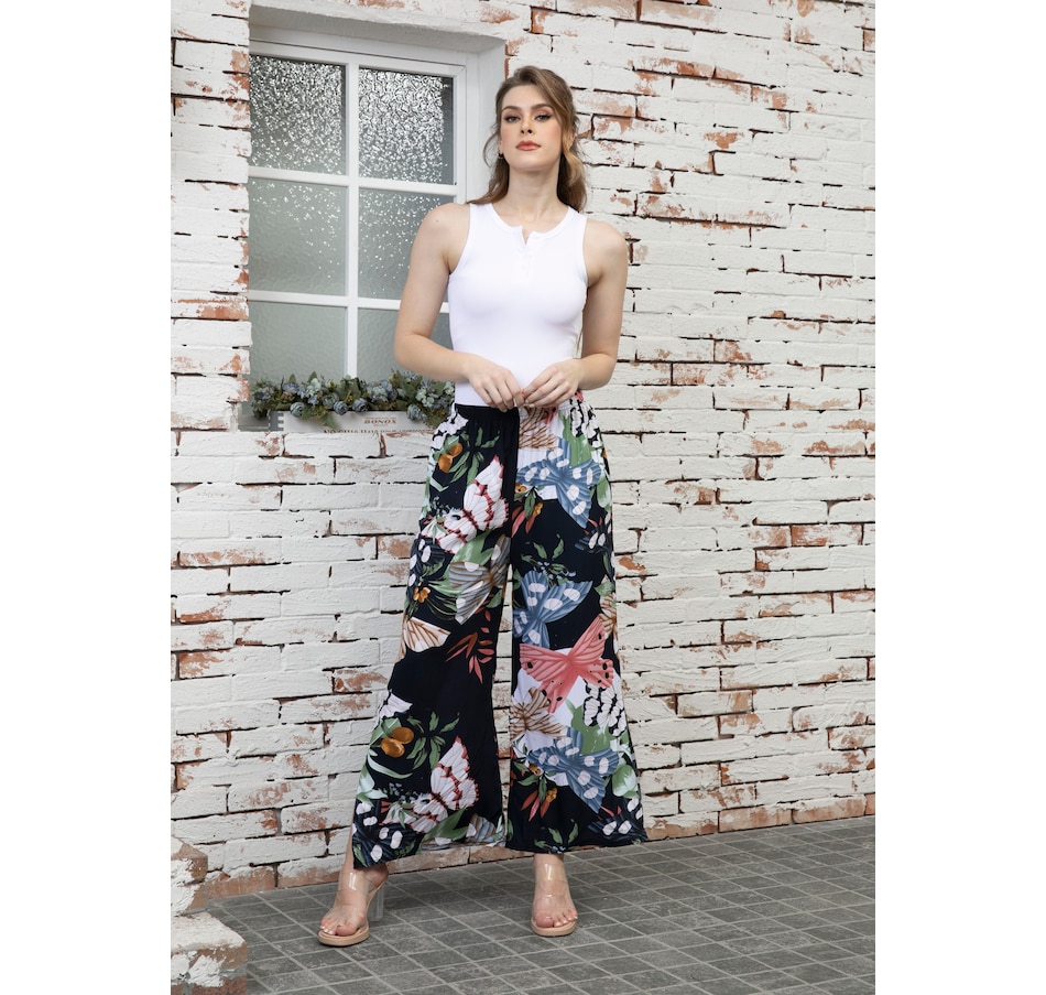 Image 103202_BF.jpg, Product 103-202 / Price $44.88, Orange Fashion Village Graphic Printed Pant from Orange Fashion Village on TSC.ca's Fashion department