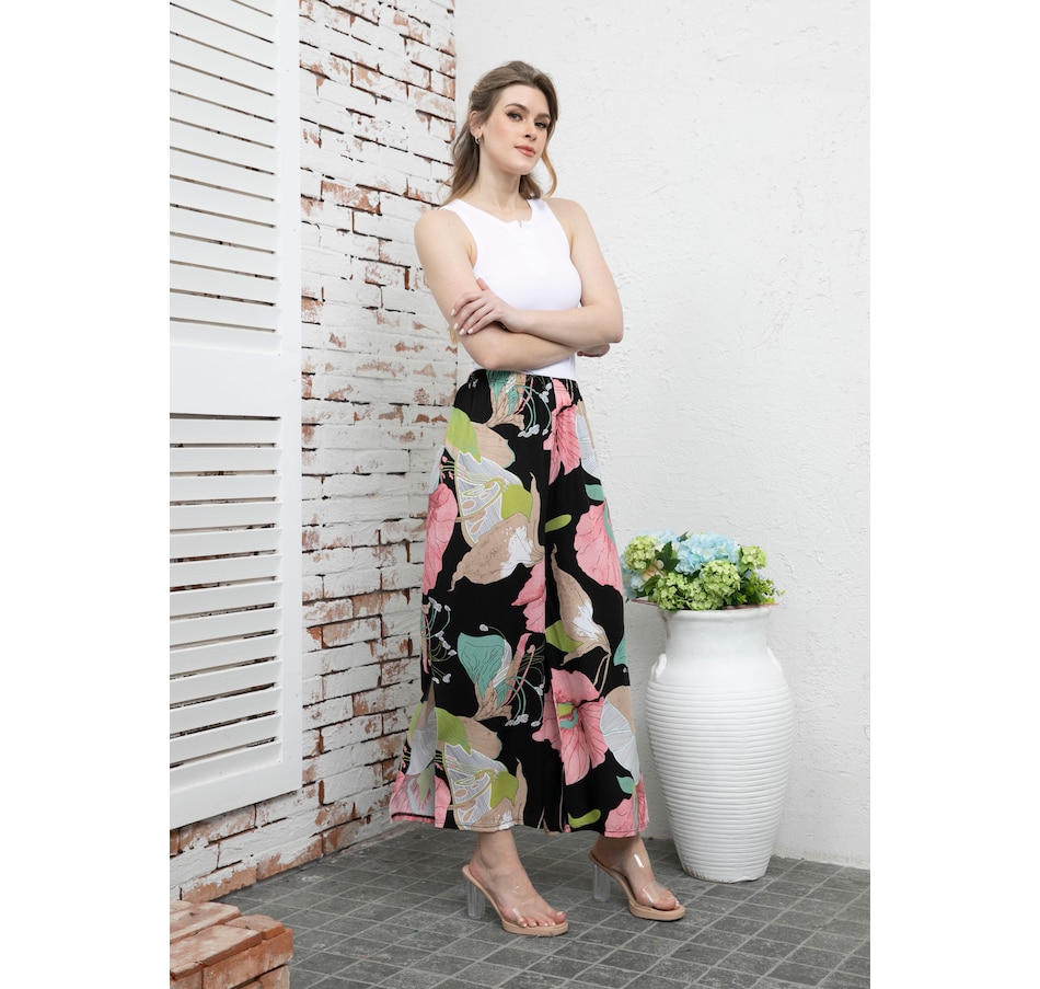 Orange Fashion Village Graphic Printed Pant
