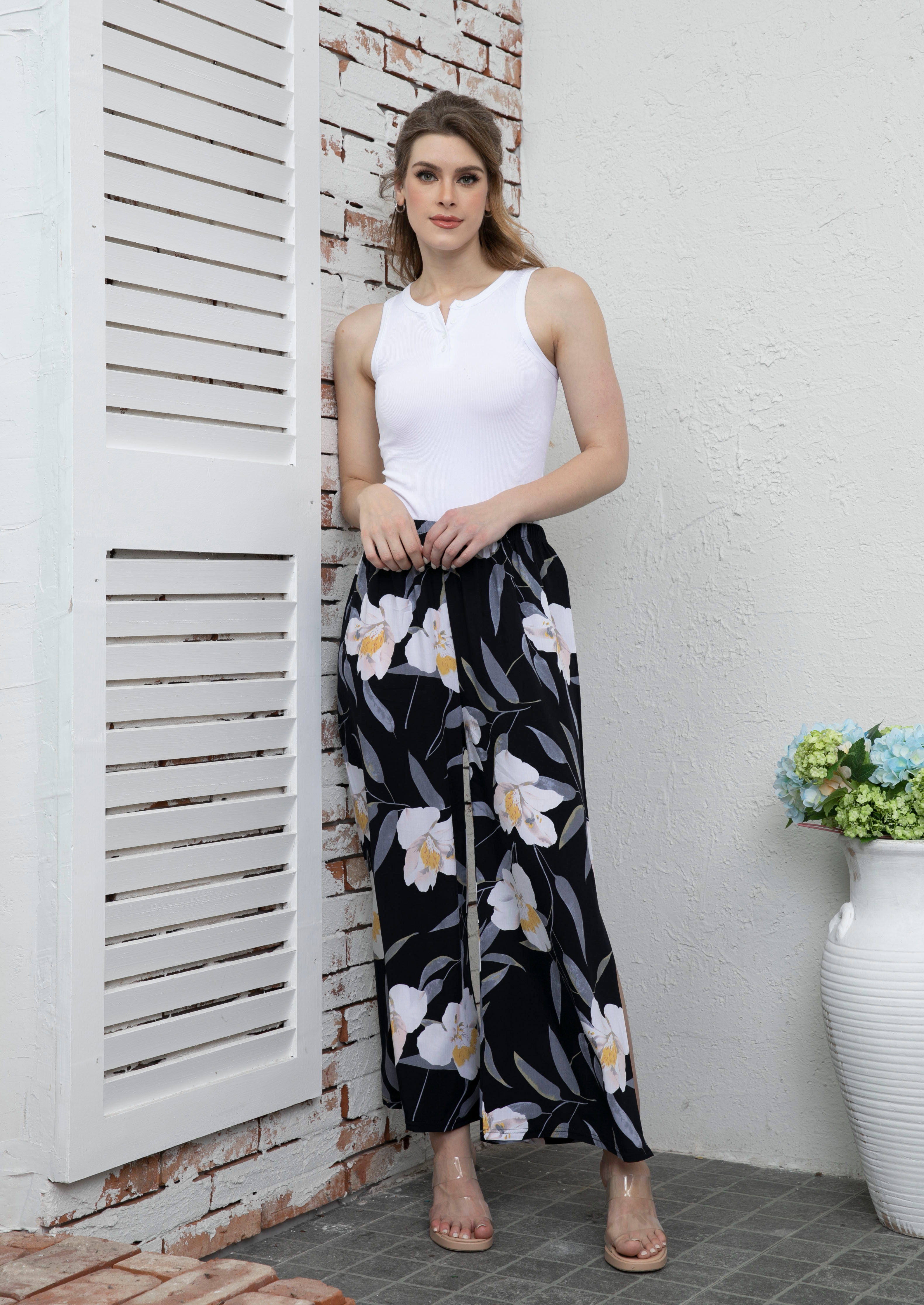 Orange Fashion Village Graphic Printed Pant - TSC.ca
