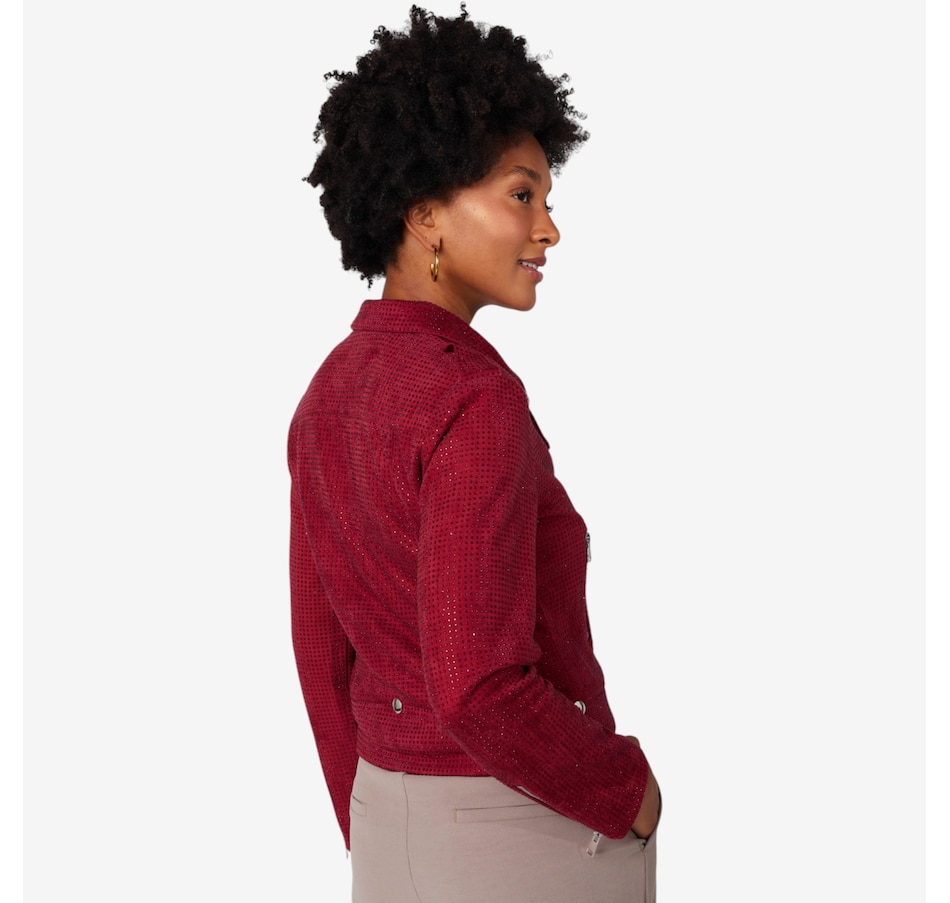 Image 103206_ALTMORE6.jpg, Product 103-206 / Price $225.00, Brian Bailey Faux Suede Studded Moto Jacket from Brian Bailey on TSC.ca's Fashion department