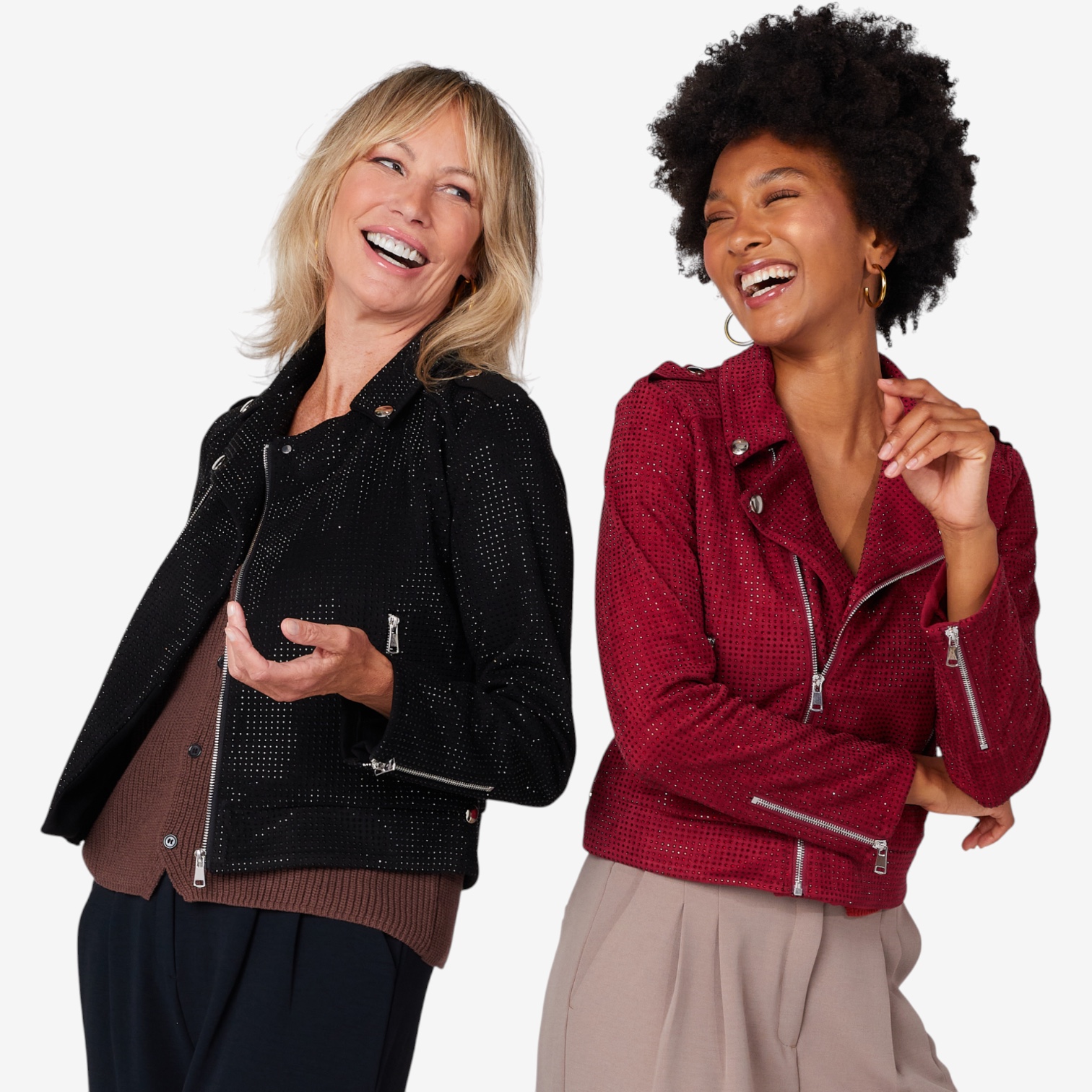Brian Bailey Faux Suede Studded Moto Jacket - TSC.ca
