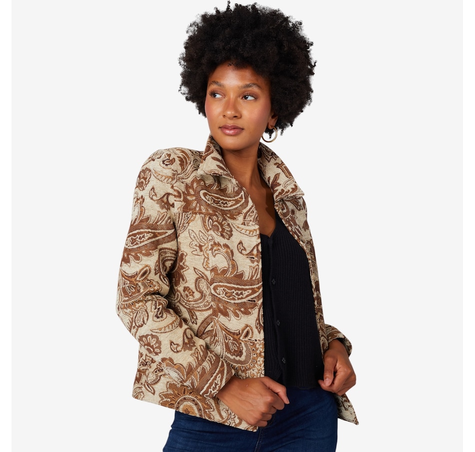 Image 103217_GCR.jpg, Product 103-217 / Price $109.88, Brian Bailey Damask Jean Jacket from Brian Bailey on TSC.ca's Fashion department