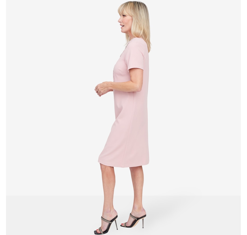 Image 103222_ALTMORE6.jpg, Product 103-222 / Price $195.00, Brian Bailey Shift Dress with Crystal Bow Detail and Belt from Brian Bailey on TSC.ca's Fashion department