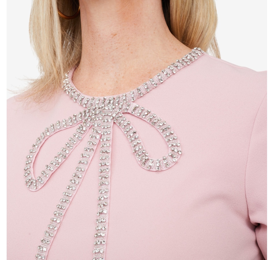 Image 103222_ALTMORE8.jpg, Product 103-222 / Price $195.00, Brian Bailey Shift Dress with Crystal Bow Detail and Belt from Brian Bailey on TSC.ca's Fashion department