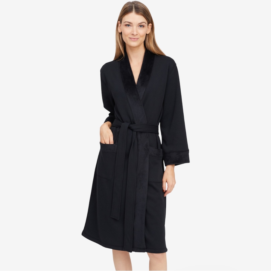 Image 103240_BLK.jpg, Product 103-240 / Price $119.88, N Natori Nova Cozy Brushed Knit Dream Robe from N Natori on TSC.ca's Fashion department