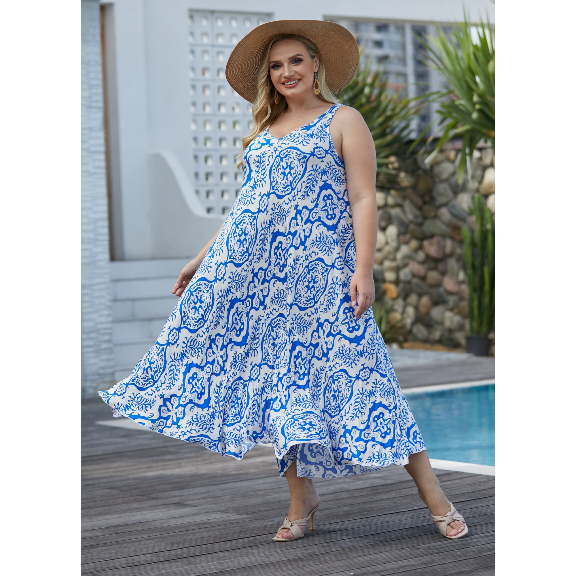 Orange Fashion Village Mia Long Summer Dress - TSC.ca
