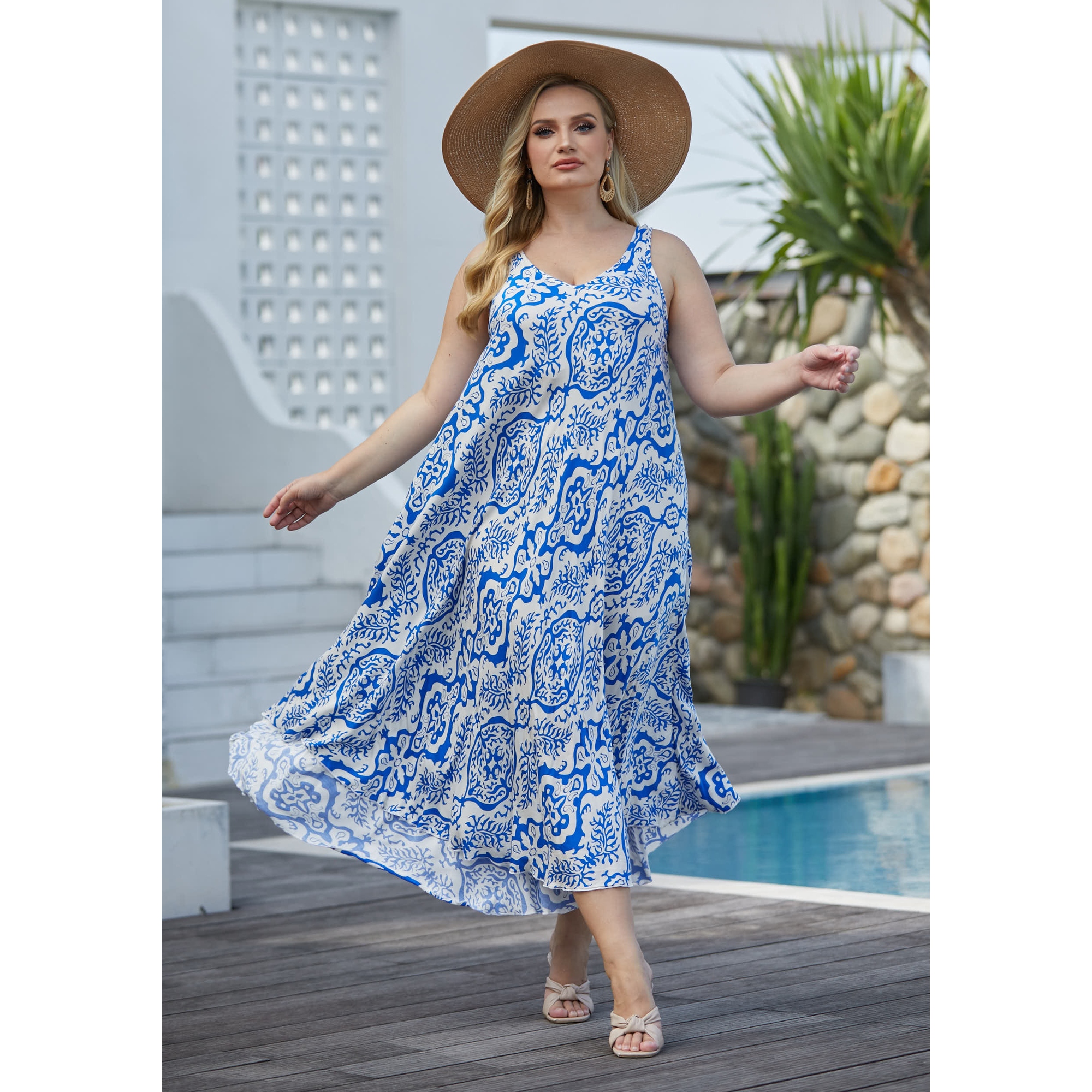 Orange Fashion Village Mia Long Summer Dress - TSC.ca