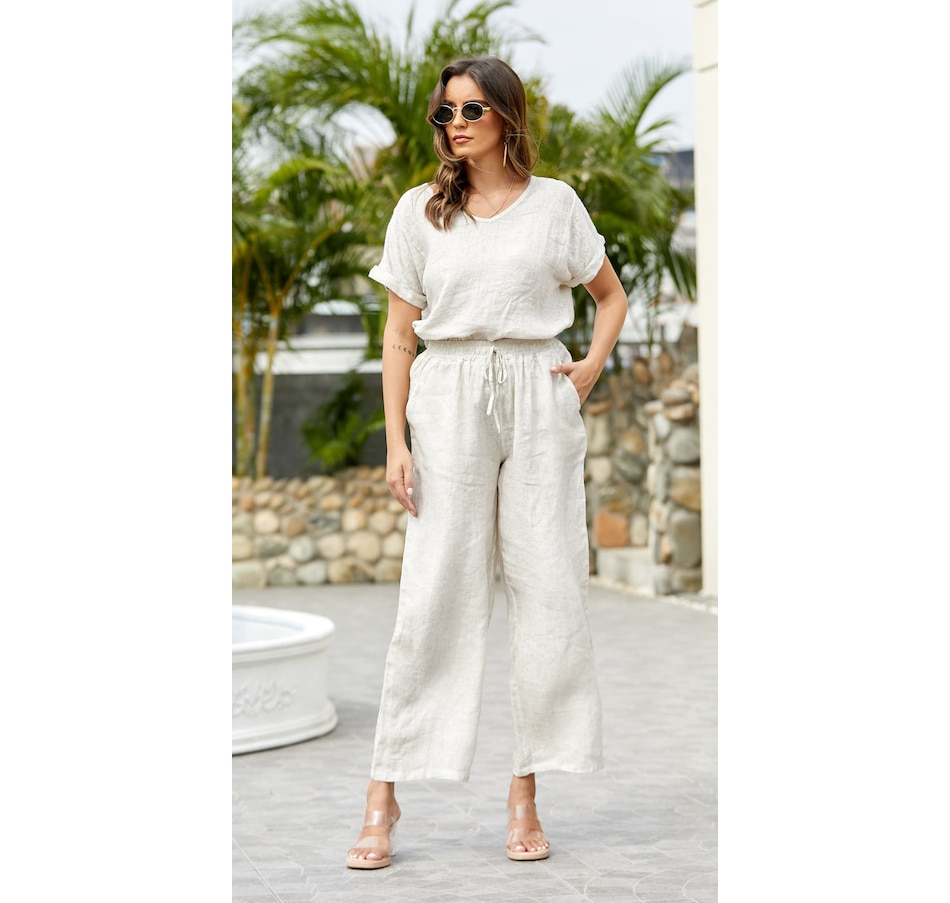 Image 103252_ALTMORE2.jpg, Product 103-252 / Price $49.88, Orange Fashion Village Anita Relaxed Linen Pant from Orange Fashion Village on TSC.ca's Fashion department