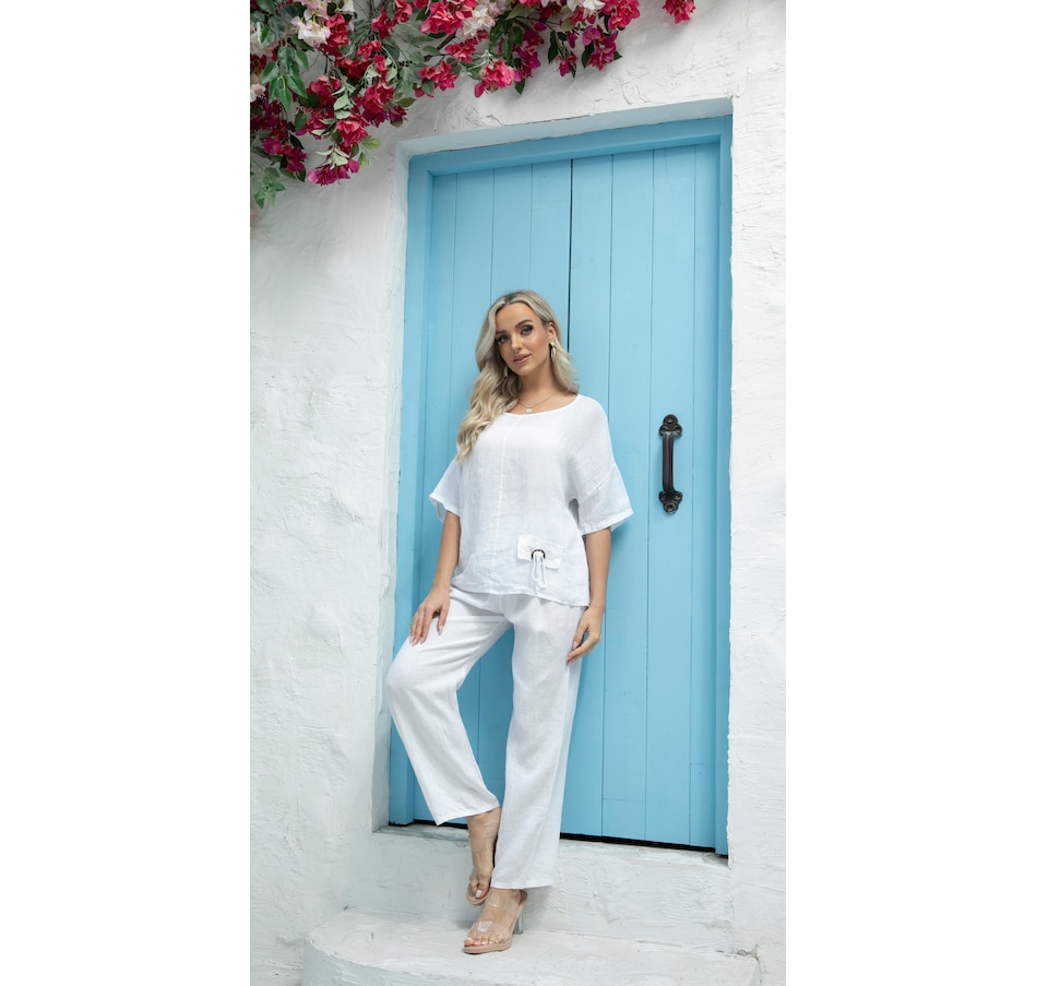 Image 103252_ALTMORE3.jpg, Product 103-252 / Price $49.88, Orange Fashion Village Anita Relaxed Linen Pant from Orange Fashion Village on TSC.ca's Fashion department