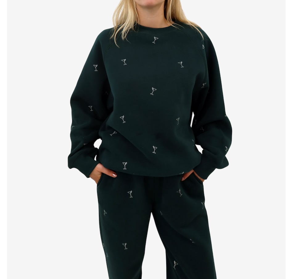 Image 103263_DGN.jpg, Product 103-263 / Price $119.00, Brunette The Label All Over Martini NYBF Sweater from Brunette The Label on TSC.ca's Fashion department