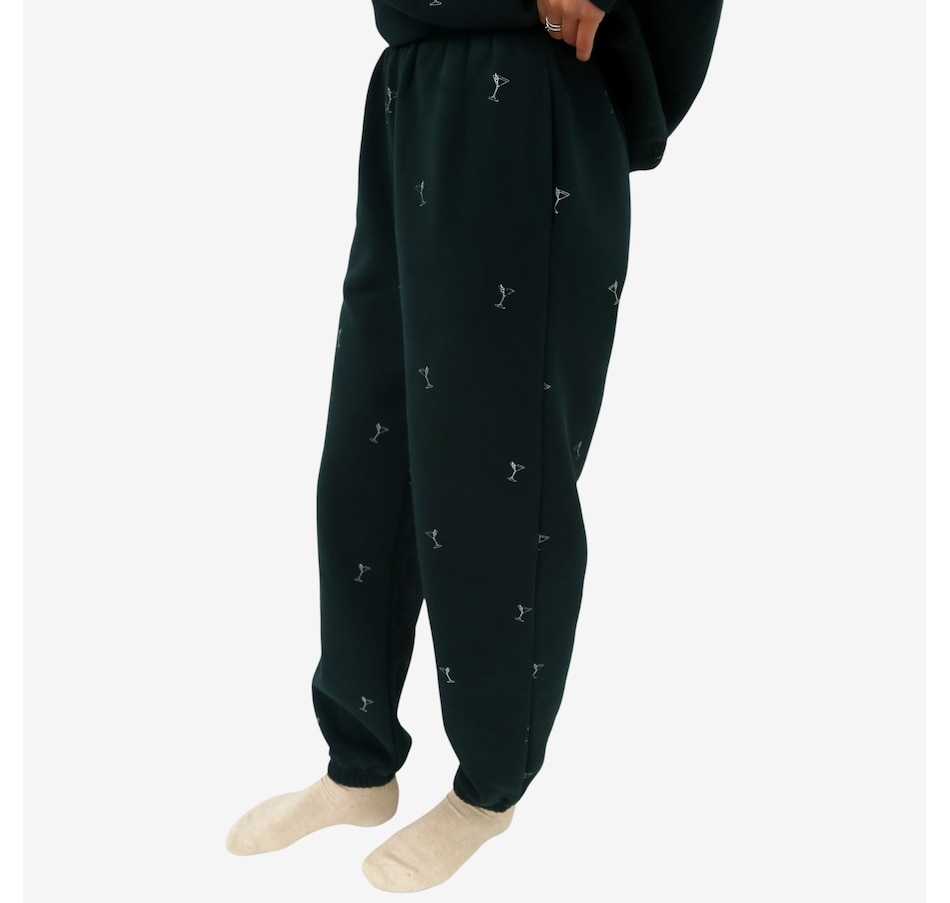 Image 103264_ALTMORE2.jpg, Product 103-264 / Price $119.00, Brunette The Label All-Over Martini Oversized Jogger from Brunette The Label on TSC.ca's Fashion department