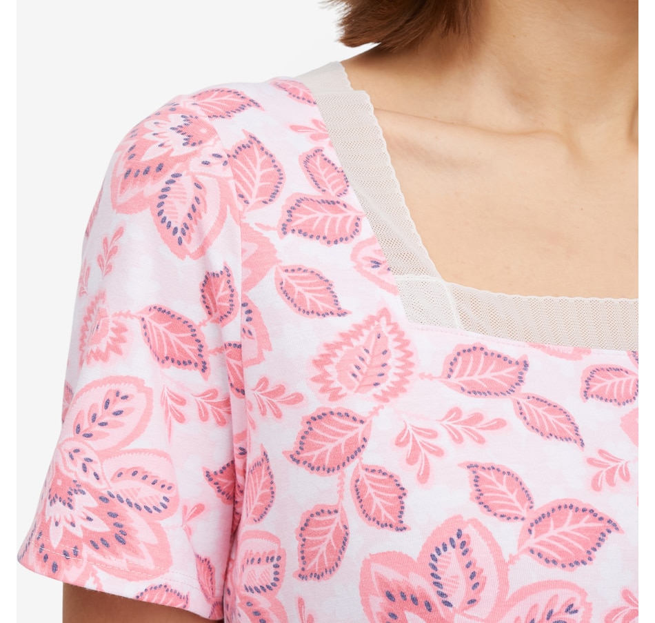 Image 103267_ALTMORE1.jpg, Product 103-267 / Price $70.00, Cuddl Duds Classic Jersey With Mesh Trim PJ Set from Cuddl Duds on TSC.ca's Fashion department