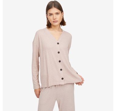 Cuddl Duds Seriously Soft Rib Cardi