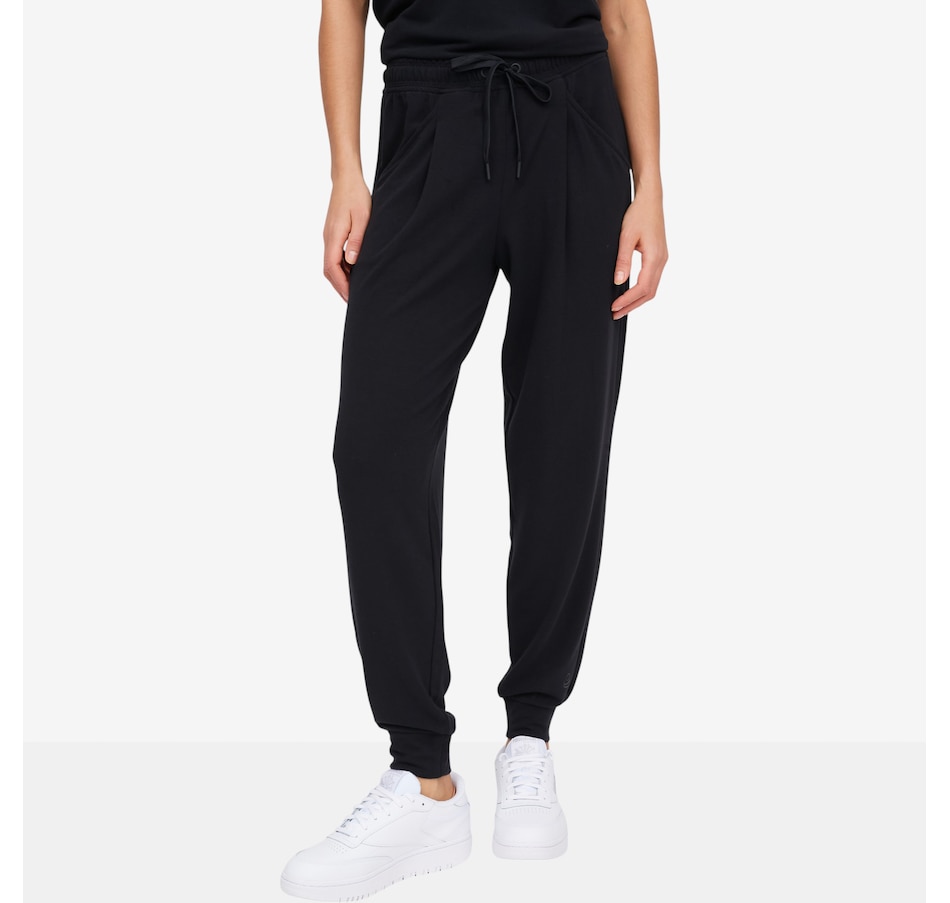 Image 103272_BLK.jpg, Product 103-272 / Price $45.00, Cuddl Duds Modern Jersey Knit Pleat Front Jogger from Cuddl Duds on TSC.ca's Fashion department