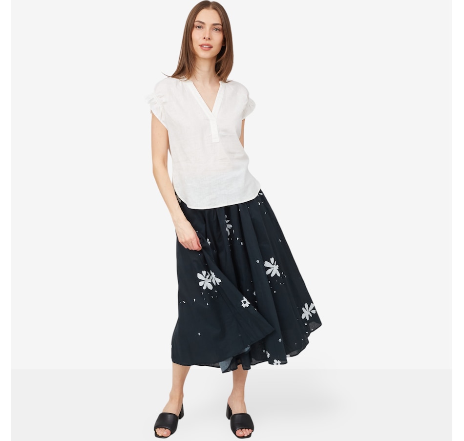 Image 103280_ALTMORE1.jpg, Product 103-280 / Price $59.88, Parker & Rowe Split Neck Top from Parker & Rowe on TSC.ca's Fashion department