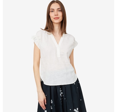 Parker & Rowe Split Neck Top