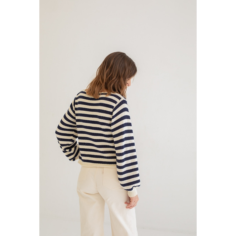 Image 103286_ALTMORE2.jpg, Product 103-286 / Price $49.33, Mus & Bombon Pantelleria Striped Open Knit Sweater from Mus & Bombon on TSC.ca's Fashion department