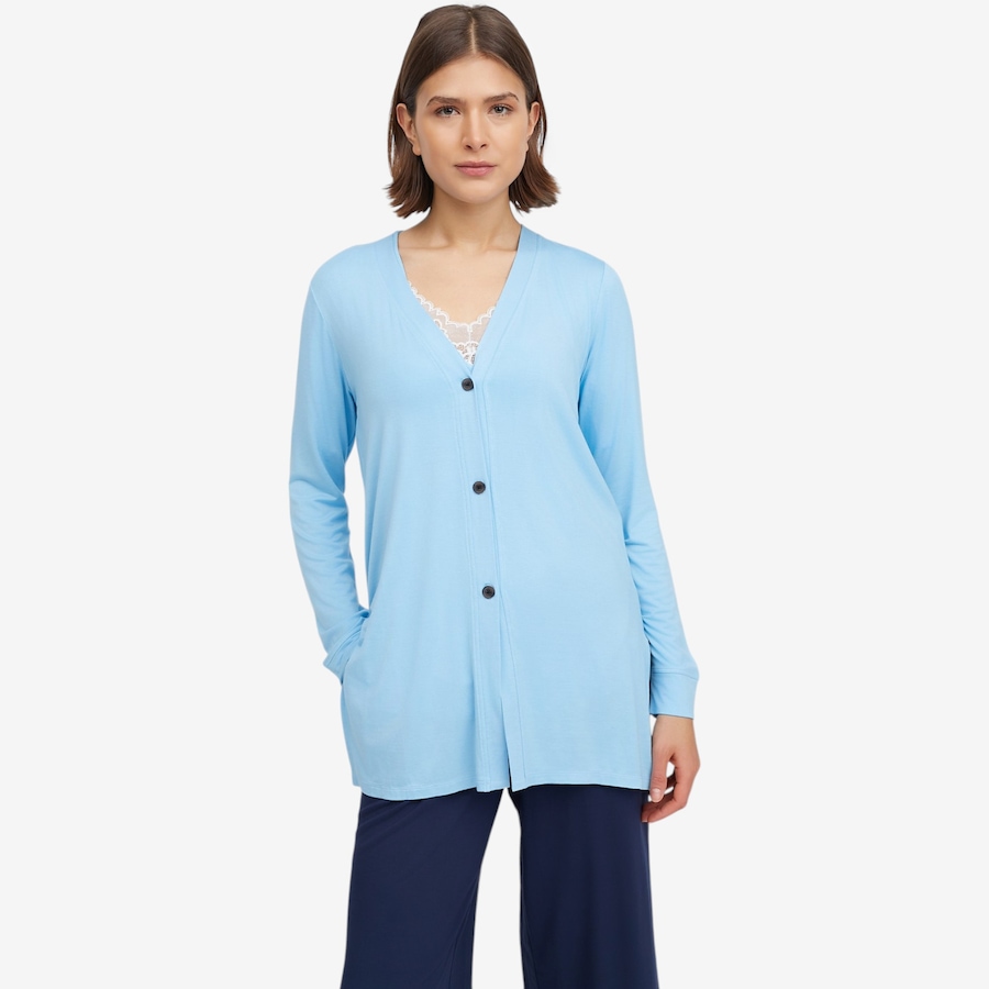 Image 103295_BTBLU.jpg, Product 103-295 / Price $60.00, Cuddl Duds Soft Stretch Cardi from Cuddl Duds on TSC.ca's Fashion department