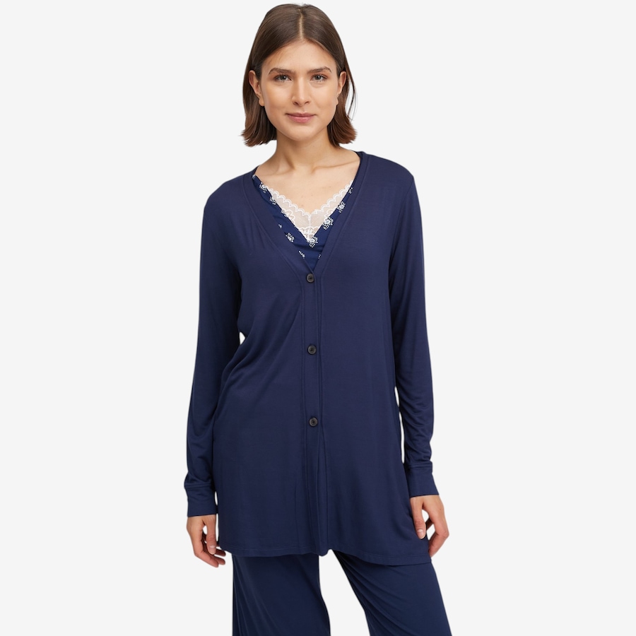Image 103295_DSBLU.jpg, Product 103-295 / Price $60.00, Cuddl Duds Soft Stretch Cardi from Cuddl Duds on TSC.ca's Fashion department