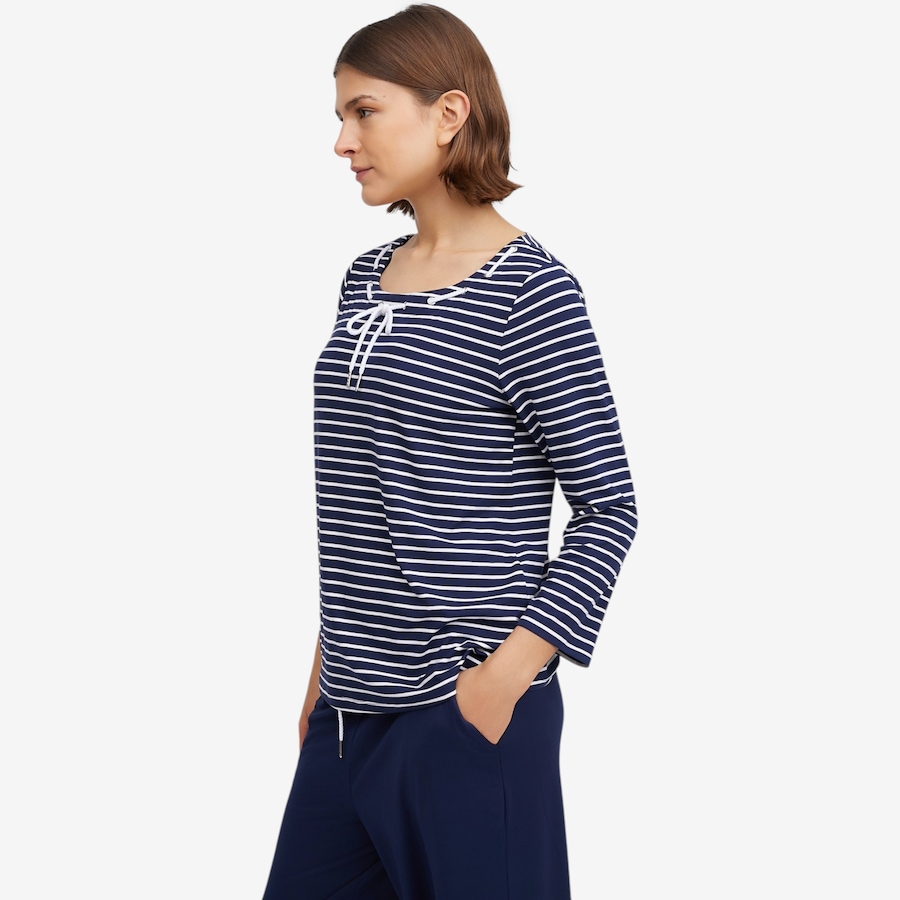 Image 103296_ALTMORE1.jpg, Product 103-296 / Price $55.00, Flexwear With Stretch 3/4 Sleeve Tee With Drawcord Detail from Cuddl Duds on TSC.ca's Fashion department