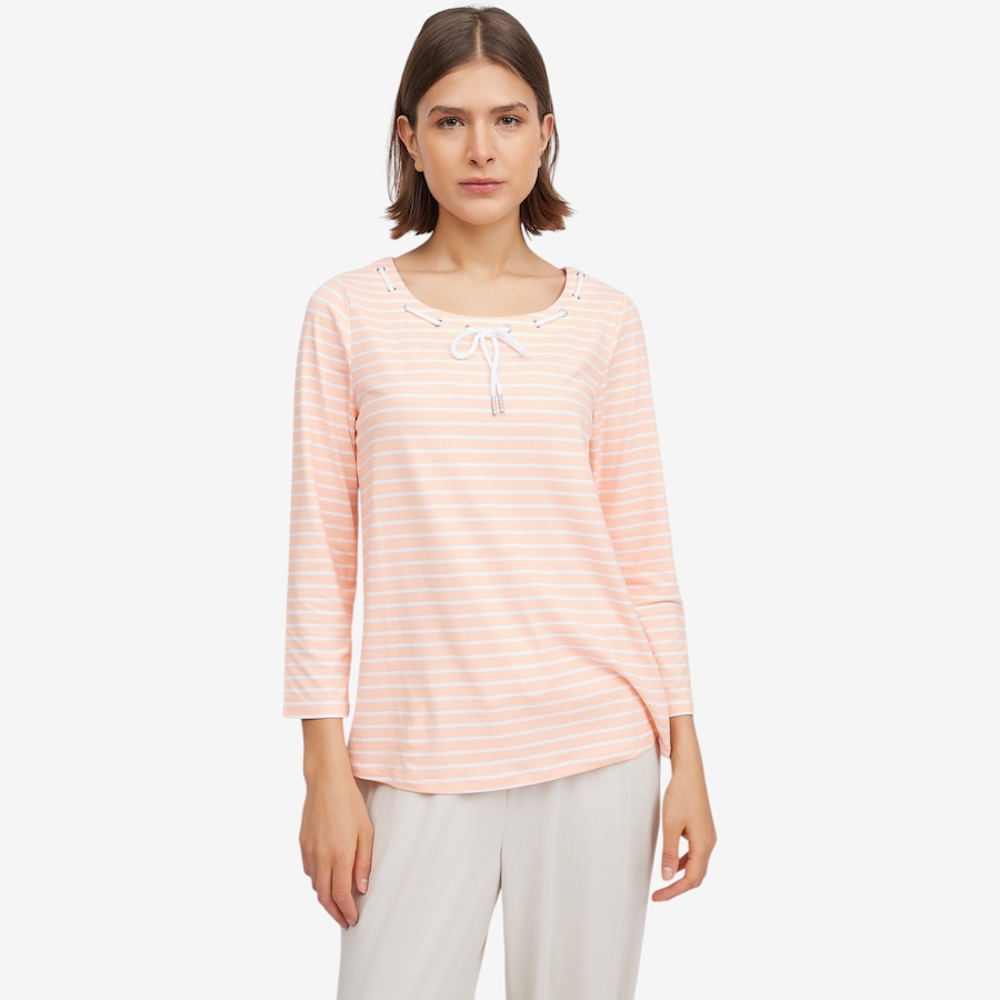 Image 103296_MELSE.jpg, Product 103-296 / Price $55.00, Flexwear With Stretch 3/4 Sleeve Tee With Drawcord Detail from Cuddl Duds on TSC.ca's Fashion department