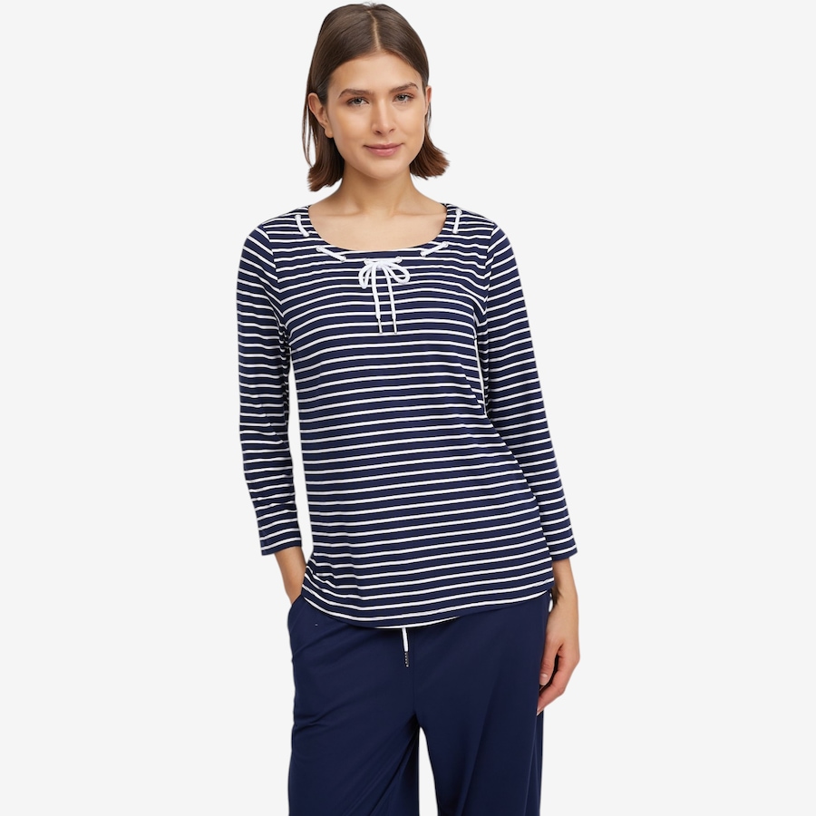 Image 103296_NVS.jpg, Product 103-296 / Price $55.00, Flexwear With Stretch 3/4 Sleeve Tee With Drawcord Detail from Cuddl Duds on TSC.ca's Fashion department