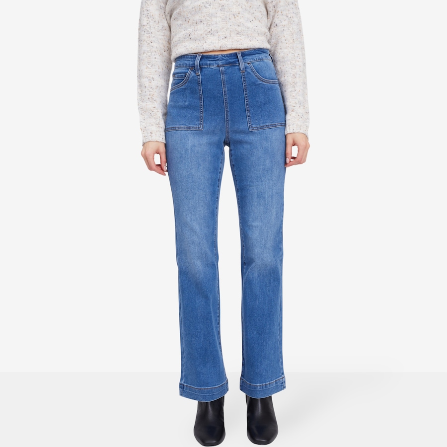 Image 103305_MDTNE.jpg, Product 103-305 / Price $59.88, Diane Gilman Lux Touch The New Bootcut Jean from DG2 by Diane Gilman on TSC.ca's Fashion department