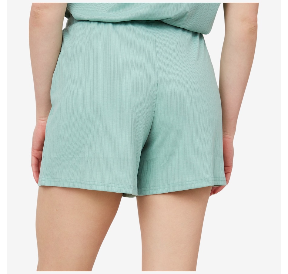 Image 103317_ALTMORE4.jpg, Product 103-317 / Price $39.33, N Natori Soothe Rib Short Sleeve Short Set from N Natori on TSC.ca's Fashion department