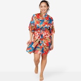 N Natori Tropical Breeze Stretch Silky Satin Wrap