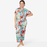 N Natori Tropical Breeze Stretch Silky Satin PJ set
