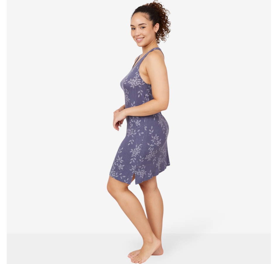 Image 103331_ALTMORE2.jpg, Product 103-331 / Price $74.88, Natori Edit Aria Printed Rib Chemise from N Natori on TSC.ca's Fashion department