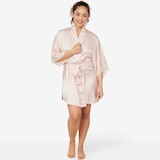 Natori Edit Ashley Washed Satin Icon Robe with Lace