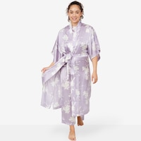 Natori Edit Lily Printed Satin Icon robe