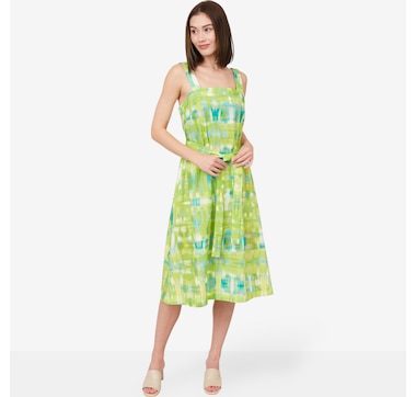 N Natori Cotton Poplin Square Neck Sundress