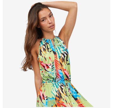 N Natori Slinky Knit Halter Maxi Dress