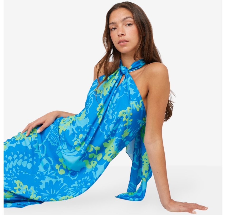 Image 103343_BLU.jpg, Product 103-343 / Price $159.88, N Natori Bloom Halter Neck Dress from N Natori on TSC.ca's Fashion department